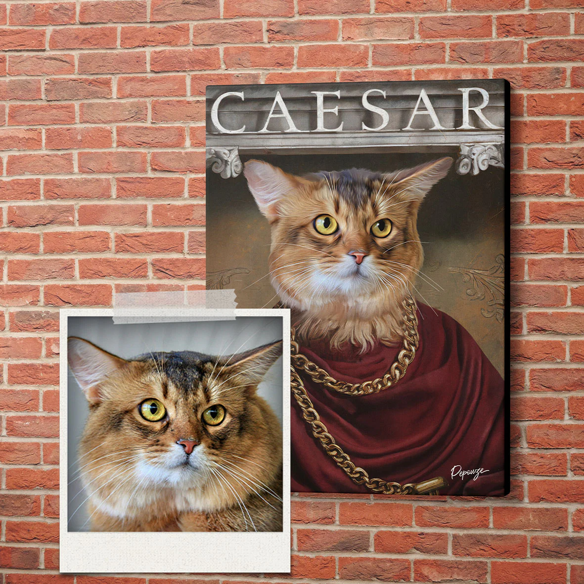 César - Portrait personnalisé Animal - Style Impérial 👑 – Image 2