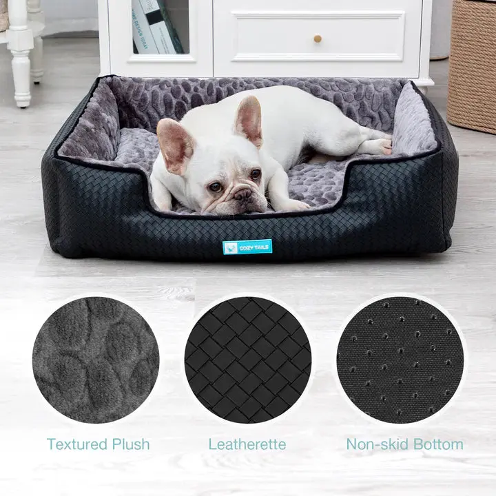 CozyTails - Lit en cuir pour animaux – Image 2
