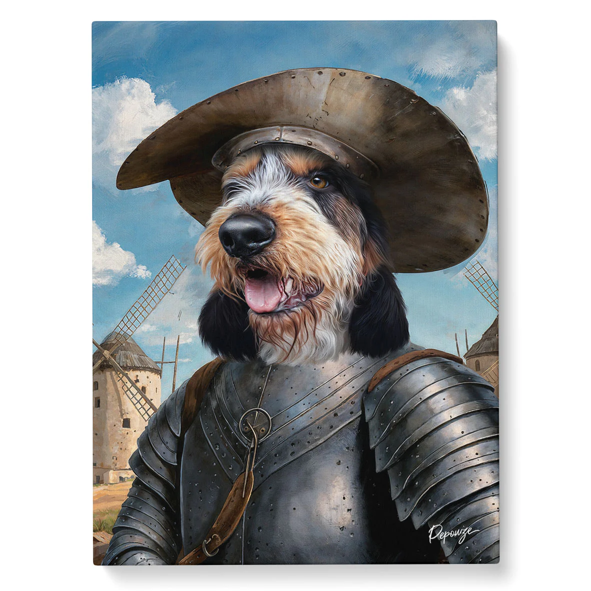 Don Quichotte - Portrait personnalisé Animal - Style Chevalier ⚔️