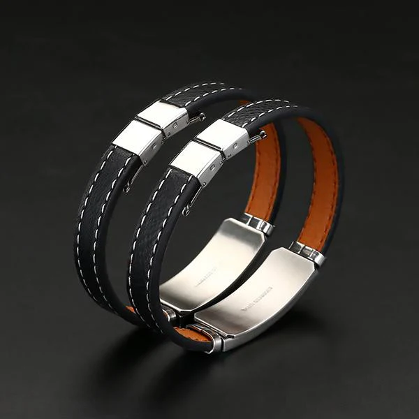 Bracelet Lion Signe Du Zodiaque (Cuir et Acier) – Image 3