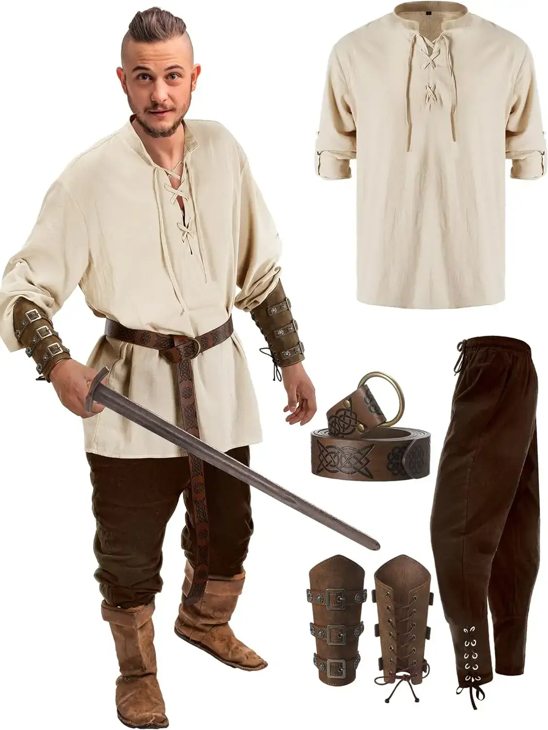 Costume Renaissance Medieval Pirate – Image 3