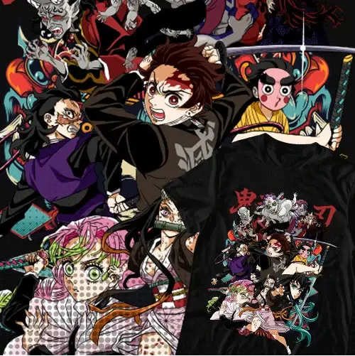 T-shirt Coton Anime Demon Slayer Team – Image 4