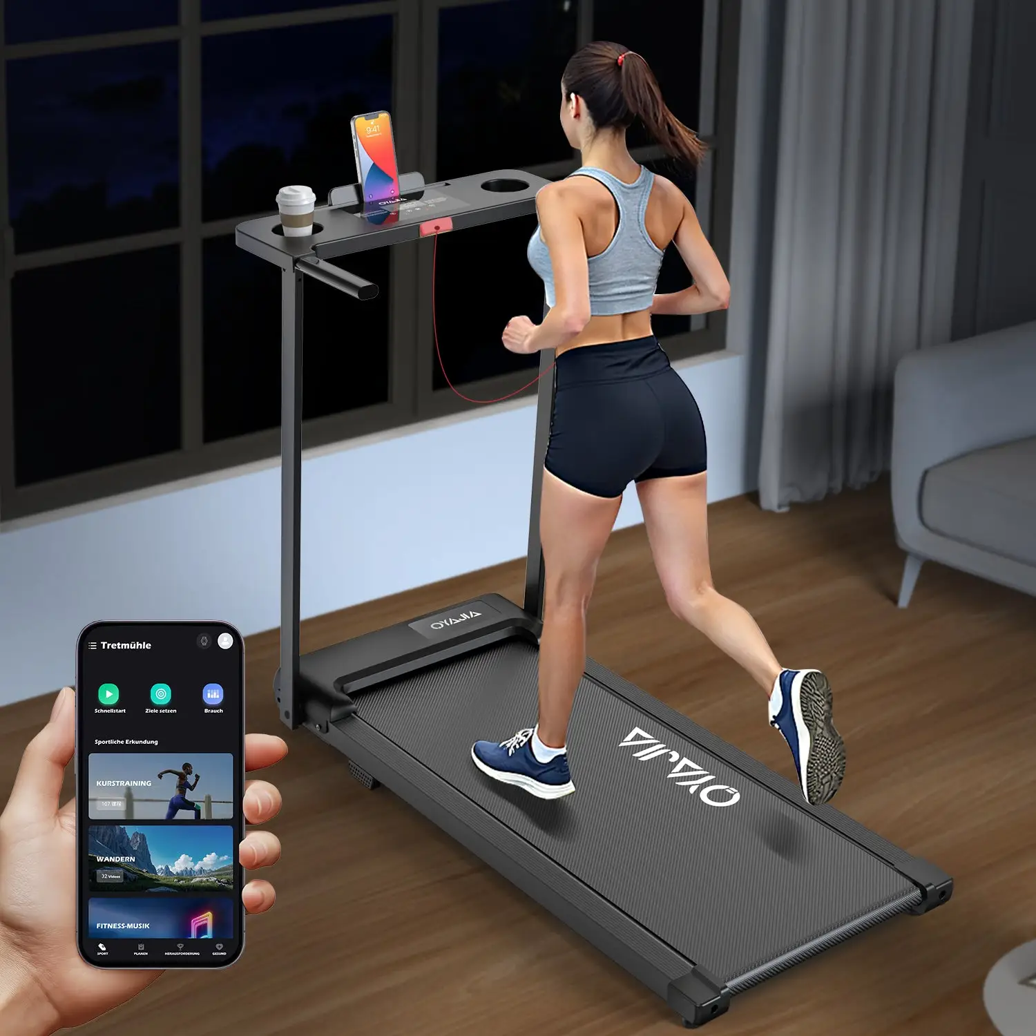 Tapis de course Maison avec poignees securite – Image 2